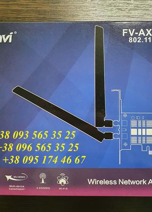 Fenvi (Intel AX200) Wi-Fi адаптер 2.4 ГГц/5 ГГц+Bluetooth 5.0 des