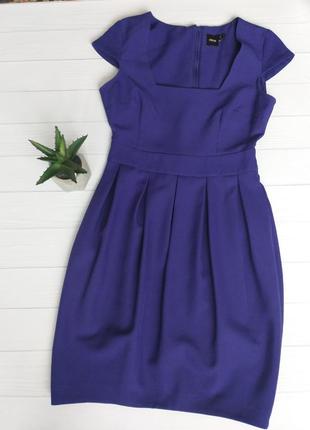 Платье бочонок  глубокого сине- фиолетового цвета asos