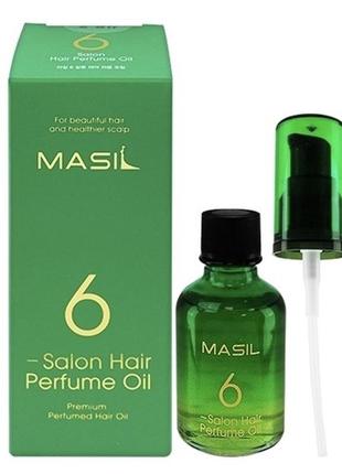 Парфюмированое масло для восстановления и защиты волос masil 6...