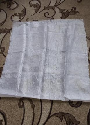 Тканина біла для штор 126*59 см + шматочок тканини подарунок