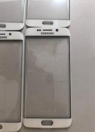 Стекло для Samsung G925F Galaxy S6 EDGE Original White