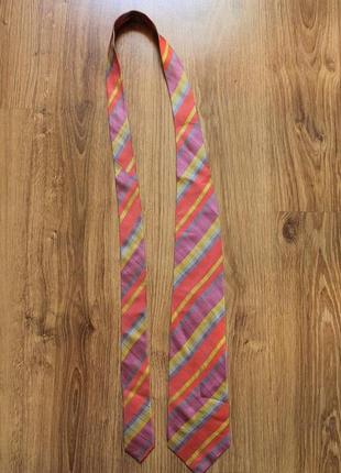 Яркий шелковый галстук/краватка ручная работа италия франция k...