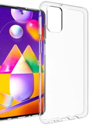 Чехол Silicone Case Crystal Samsung M31S (M317) Прозрачный