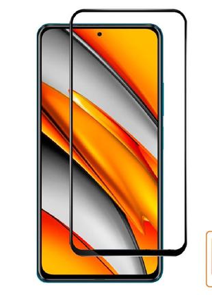 Защитное стекло MIZA FullGlue Xiaomi POCO F3 Black