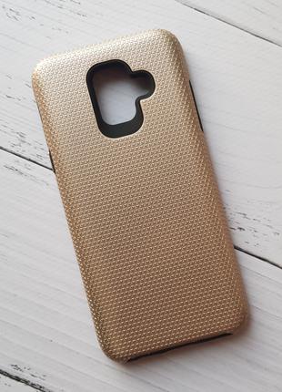 Чехол Samsung A600F Galaxy A6 для телефона противоударный Gold