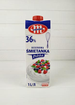 Вершки натуральні Smietanka Polska 36% 1л