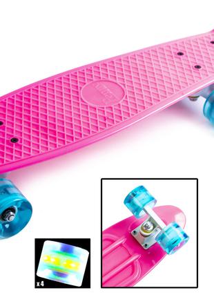 Penny Board Pink Светящиеся колеса