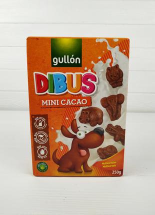 Шоколадное детское печенье Gullon Dibus mini cocoa 250g (Испания)