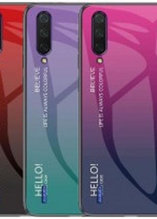 TPU+Glass чехол Gradient HELLO