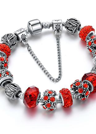 Женский браслет на руку Primolux Sharm з шармами - Red
