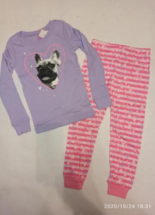 Пижама для девочки хлопковая хлоплк коттоновая