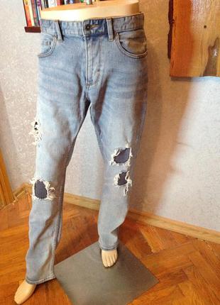 Конкретные рванные джинсы бренда s. oliver, р. 48-50