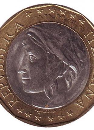 Европейский союз. Монета 1000 лир. 1997-98 год, Италия.