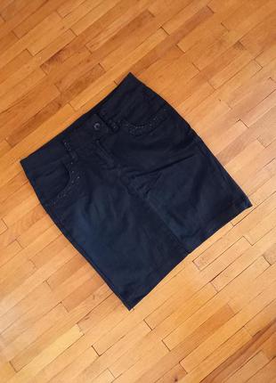 Спідниця polue&rage джинсова чорна юбка міні