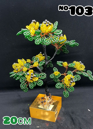 Цветущее дерево -бонсай из бисера
