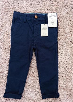 Класические темно синие брюки на мальчика 92,98,104 см