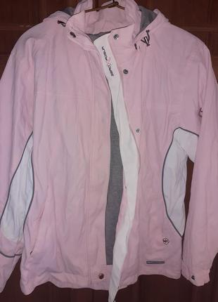 Весенняя осенняя куртка ветровка курточка розовая спортивная м