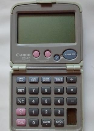 Калькулятор в коллекцию canon clock cc 40