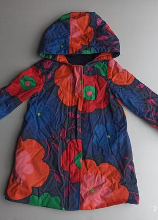 Куртка флис gap плащ пальто цветы удлиненная на флисе для дево...