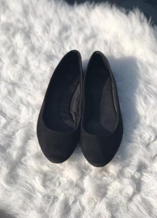 Женские чёрные балетки туфли тапочки от h&m