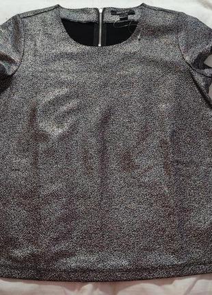 Женская блуза esmara, размер m, черная в серебристую крапинку