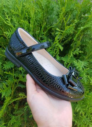 Черные туфли для девочки 29-33 размер