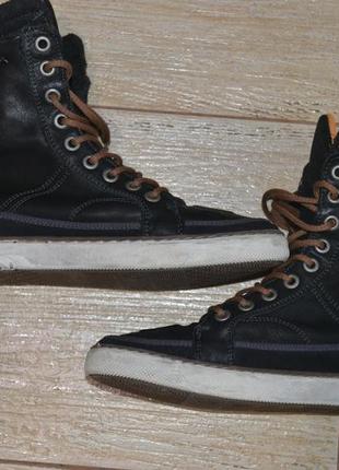 Bjorn borg 42-42.5р ботинки сникерсы кожаные. хайтопы. еврозима