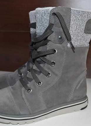 Sorel 37-36р чоботи черевики шкіряні зимові дутіки термо