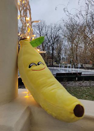 Декоративная подушка банан, подушка под шею