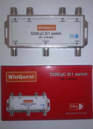 Комутатор DiSEqC 6x1 WinQuest GD-61A