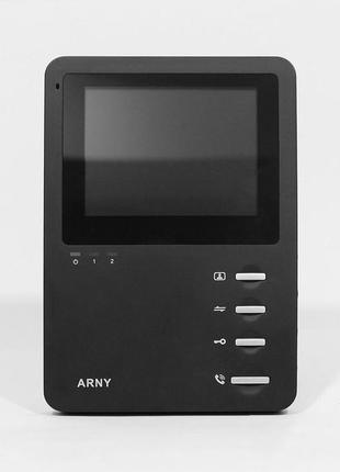 Видеодомофон ARNY AVD-410M (Чёрный) с памятью