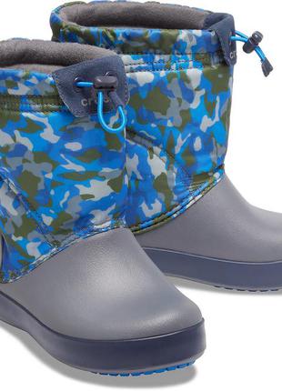 Дитячі чоботи crocs crocband lodgepoint graphic snow boots, 10...