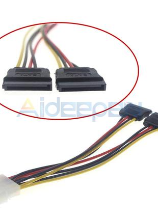 Кабель живлення MOLEX на 2 SATA 15-pin, 15 см