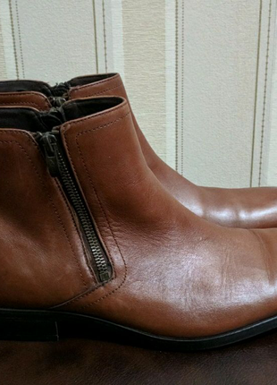 Стильные фирменные ботинки Clarks из натуральной кожи 44 размера