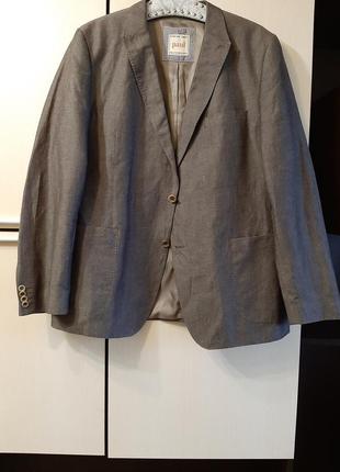 Льняной пиджак paul casual dept reg trademark