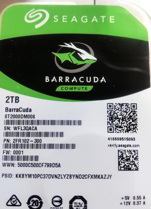 Жорсткий диск Seagate BarraCuda 3,5" (ST2000DM008)