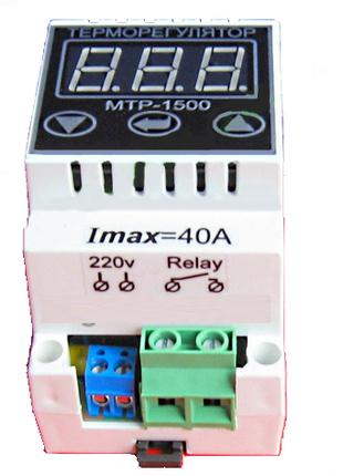 Терморегулятор цифровой термопарный МТР-1500 (до +1500°С) 40А ...