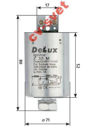 ИЗУ Днат Импульсное зажигающее устройство Delux Z35M 35-1000w