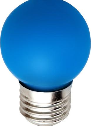 Кулька LED лампа декоративна кольорова синя