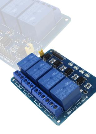 Модуль Реле 4 Канала 5V Arduino PIC AVR ARM