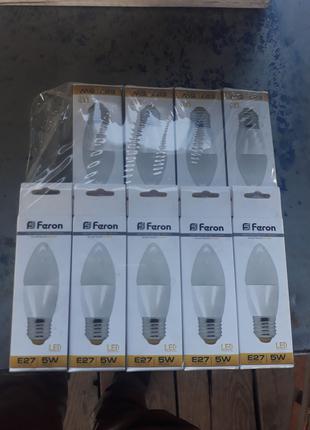 LED лампа Свеча 5w FERON LB-97 220v E27 2700К