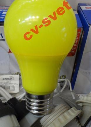 LED Лампа 3w цветная желтая HOROZ / Spectra