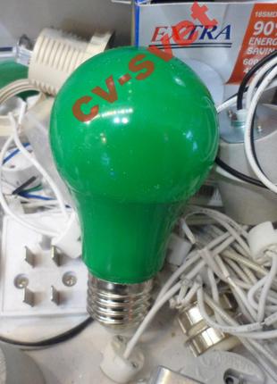 LED Лампа 3w кольорова зелена HOROZ / Spectra