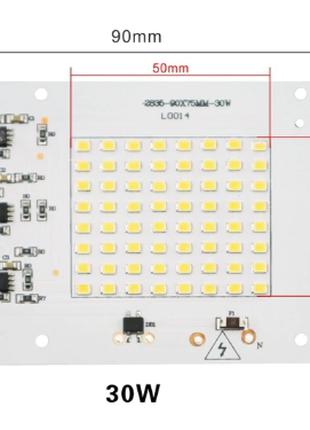 Smart IC SMD LED 30w 6500K Светодиод 30w Светодиодная сборка 2...