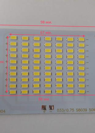 Светодиод 50 ватт под драйвер 30-36V Led 70шт. SMD LED 50w 32V...