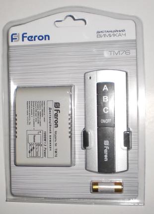 Пульт для люстр дистанційний вимикач Feron TM76 1000w