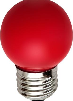 LED лампа декоративна кольорова червона