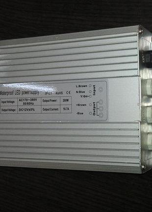 Блок питания 12v 200w (герметичный) для led ленты MF-200-12