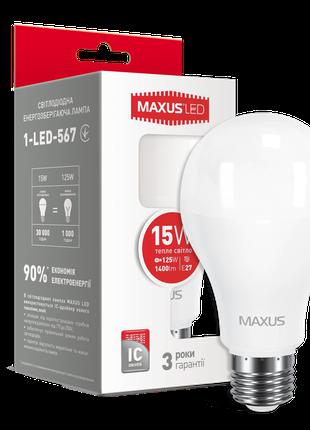 Світлодіодна Лампа A60 8W E27 MAXUS(філамент) 800lm,4000k