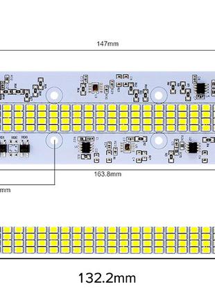 Smart IC SMD LED 50w 164х45 Светодиод 50w Светодиодная сборка ...